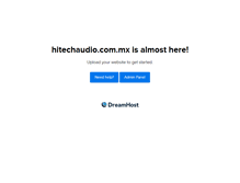 Tablet Screenshot of hitechaudio.com.mx